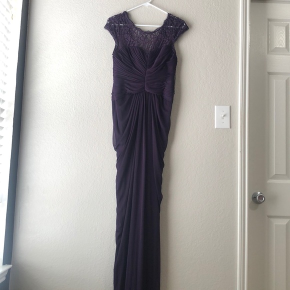 Brideamaid ADRIANNA PAPELL Purple formal dress - Picture 4 of 13